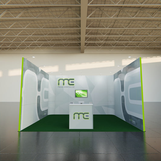 Five Meter x Five Meter "U" Shape Exhibition Stand, One Open Side