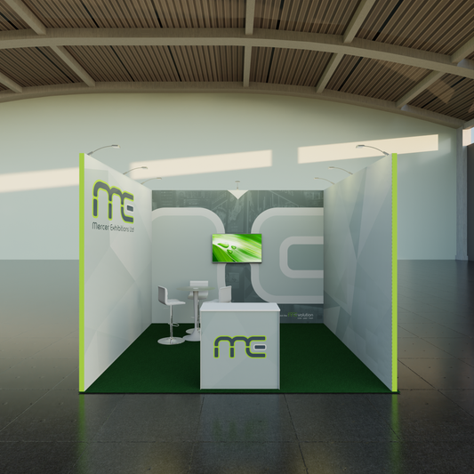 Four Meter x Four Meter "u" Shape Exhibition Stand, One Open Side